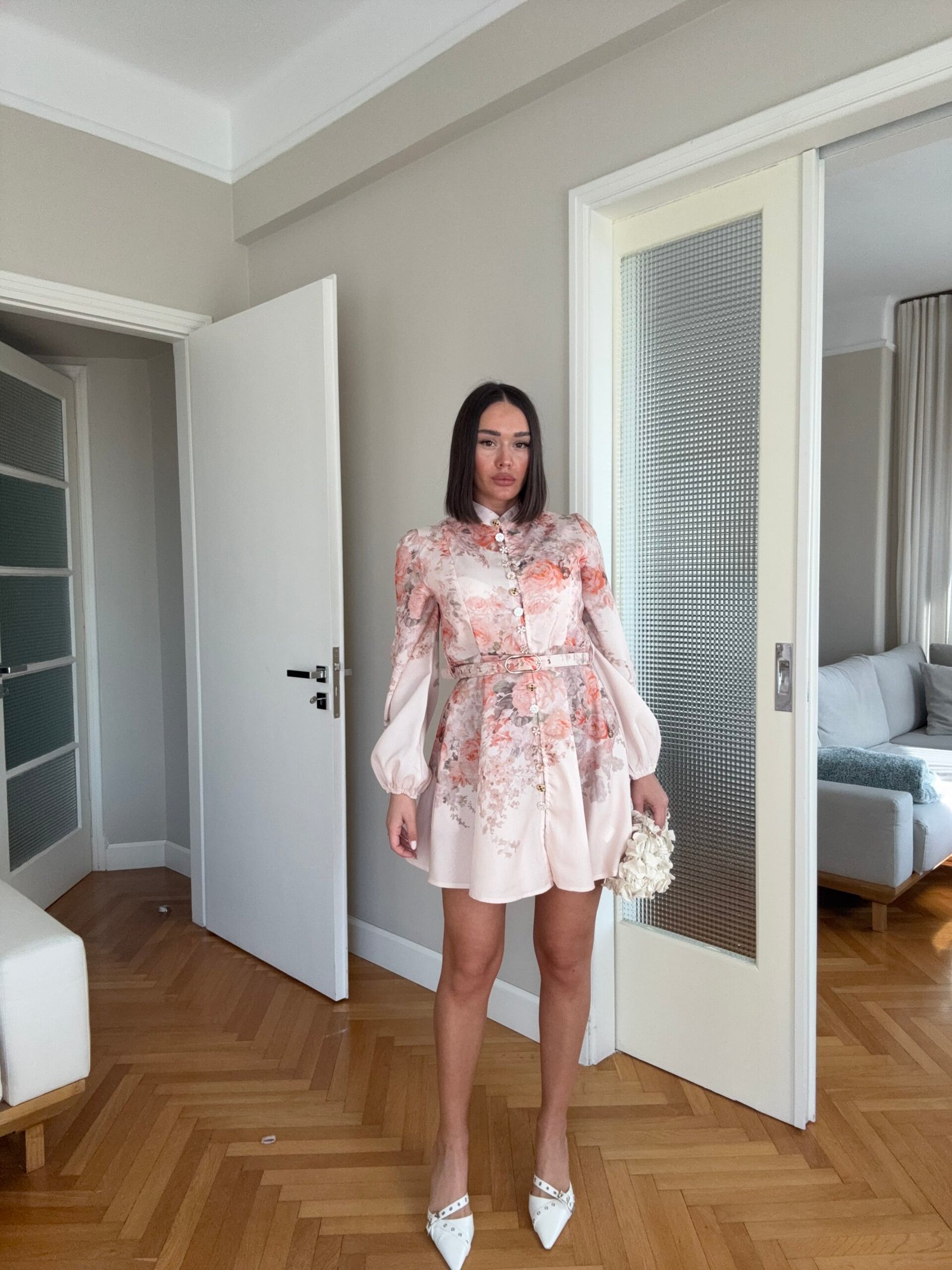 FUSTAN I SHKURTER FLORAL