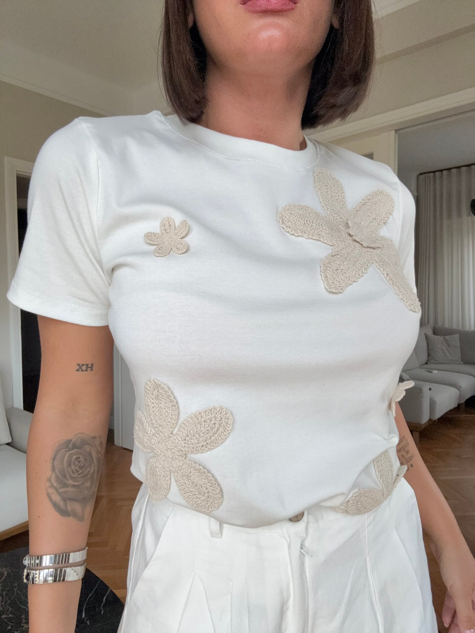 TSHIRT PAMBUKU ME PUNIM LULESH EMBROIDERY