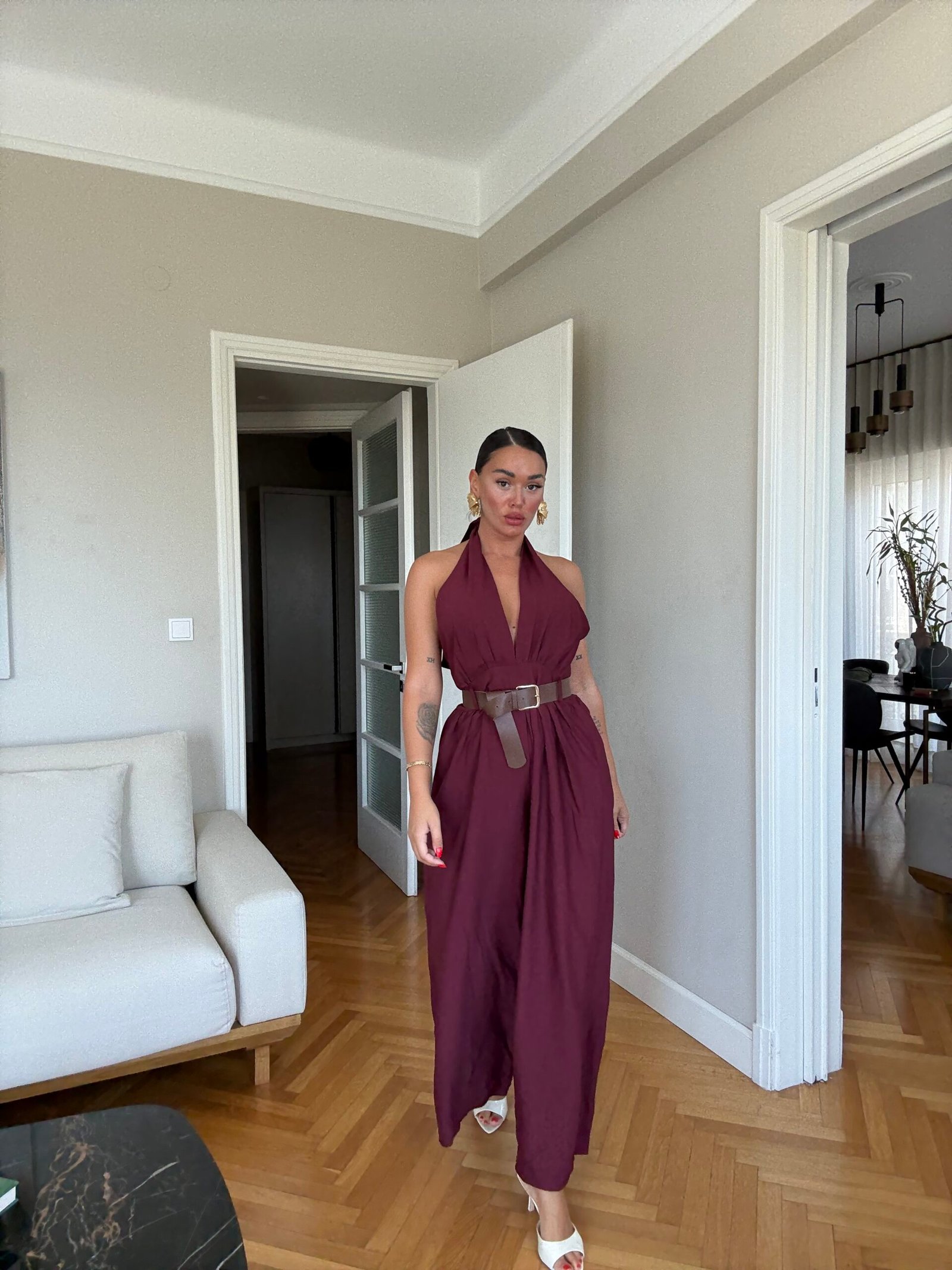 JUMPSUIT ELEGANT ME LIDHJE PAS QAFE