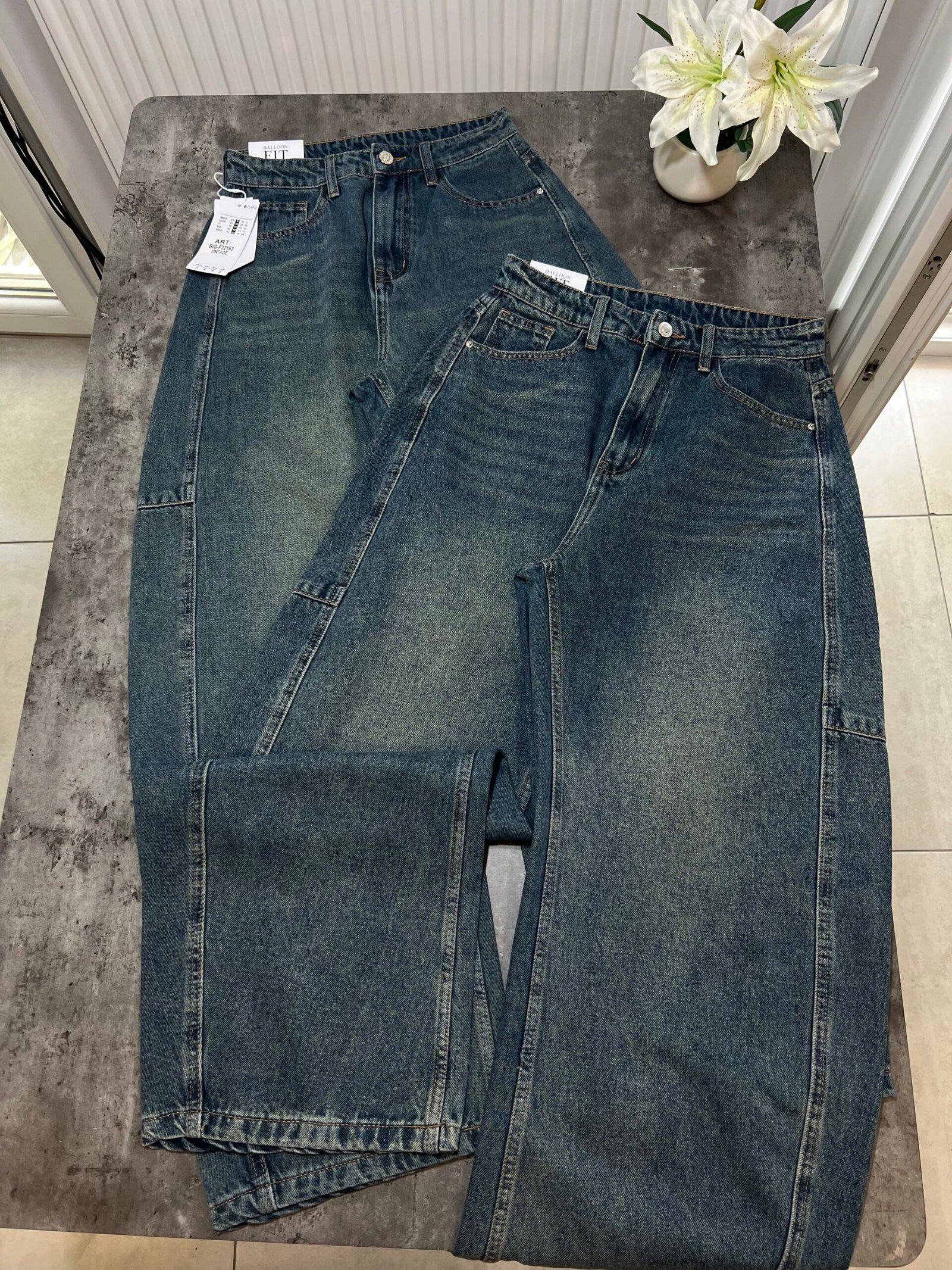 XHINSE BALLOON FIT – BLUE VINTAGE WASH