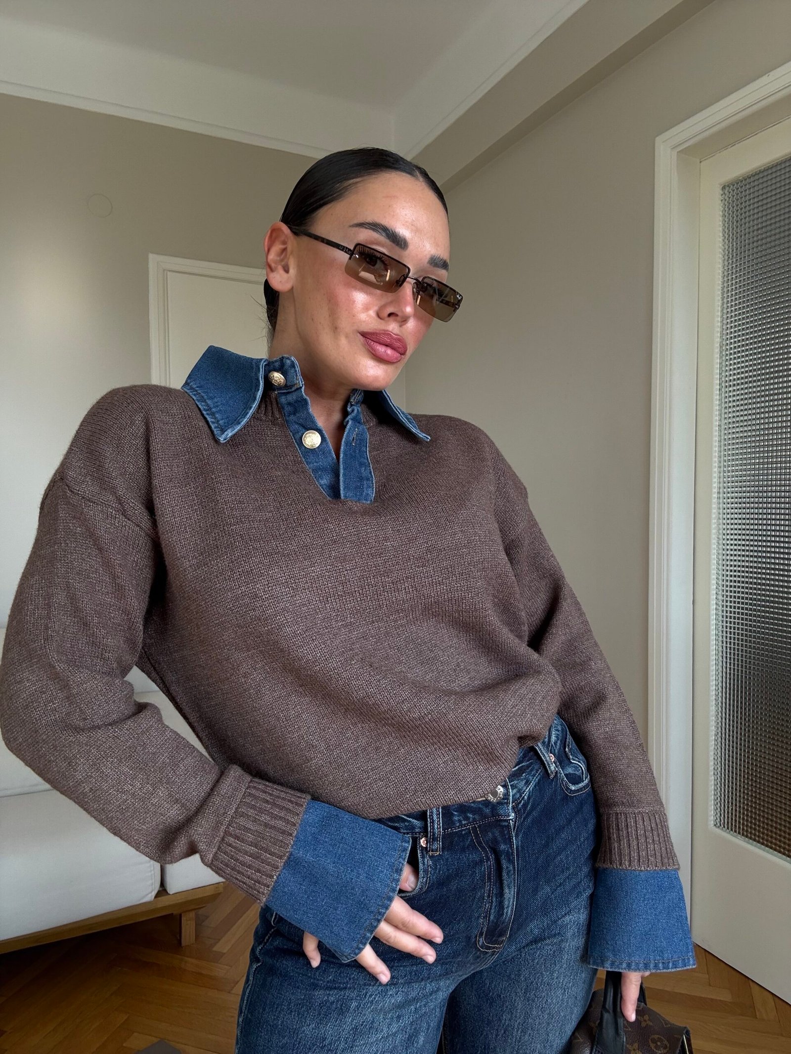 PULOVER E LESHTE ME JAKE DENIM