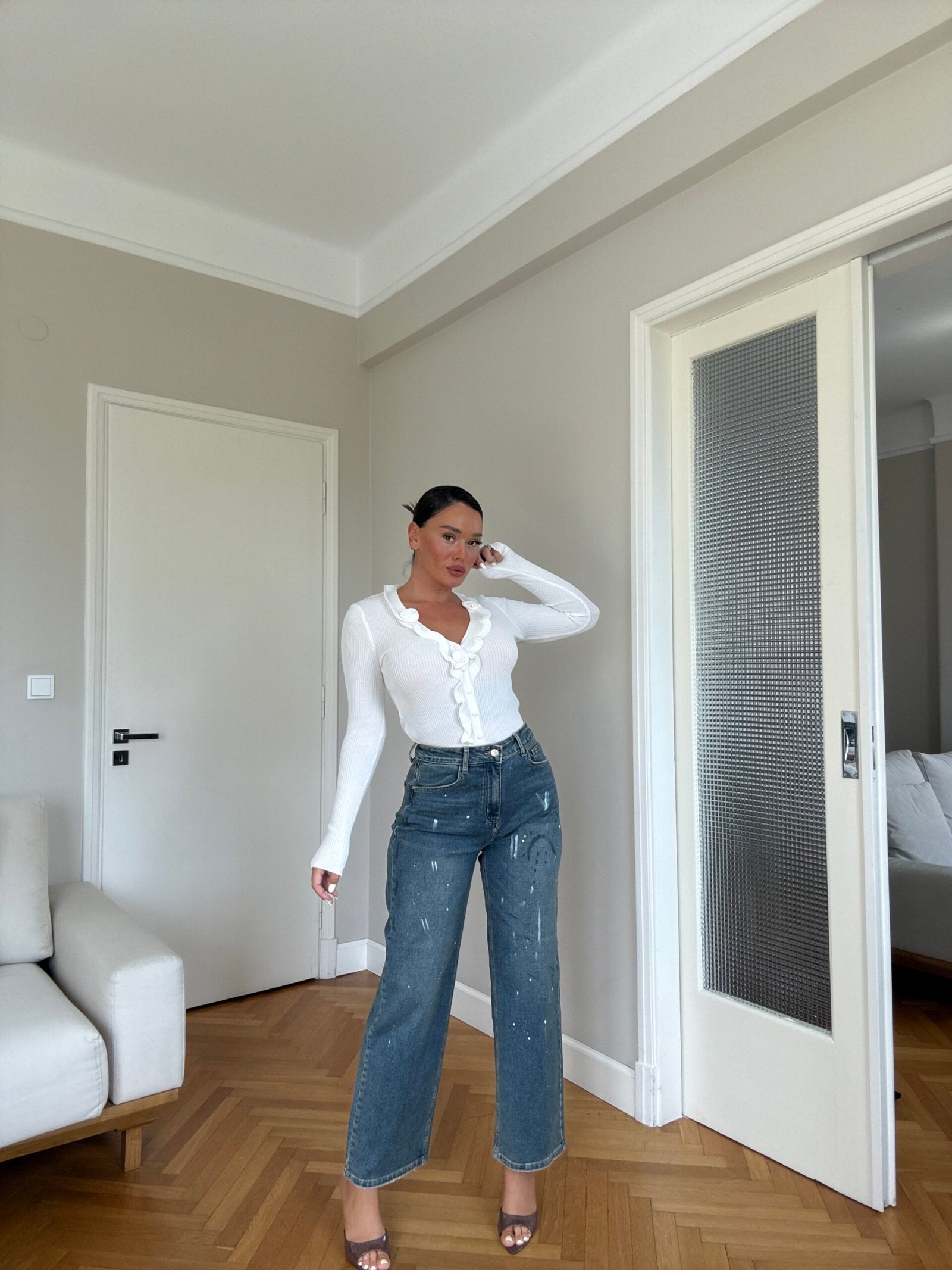 XHINSE TË GJATA ME EFEKT “PAINT SPLATTER”