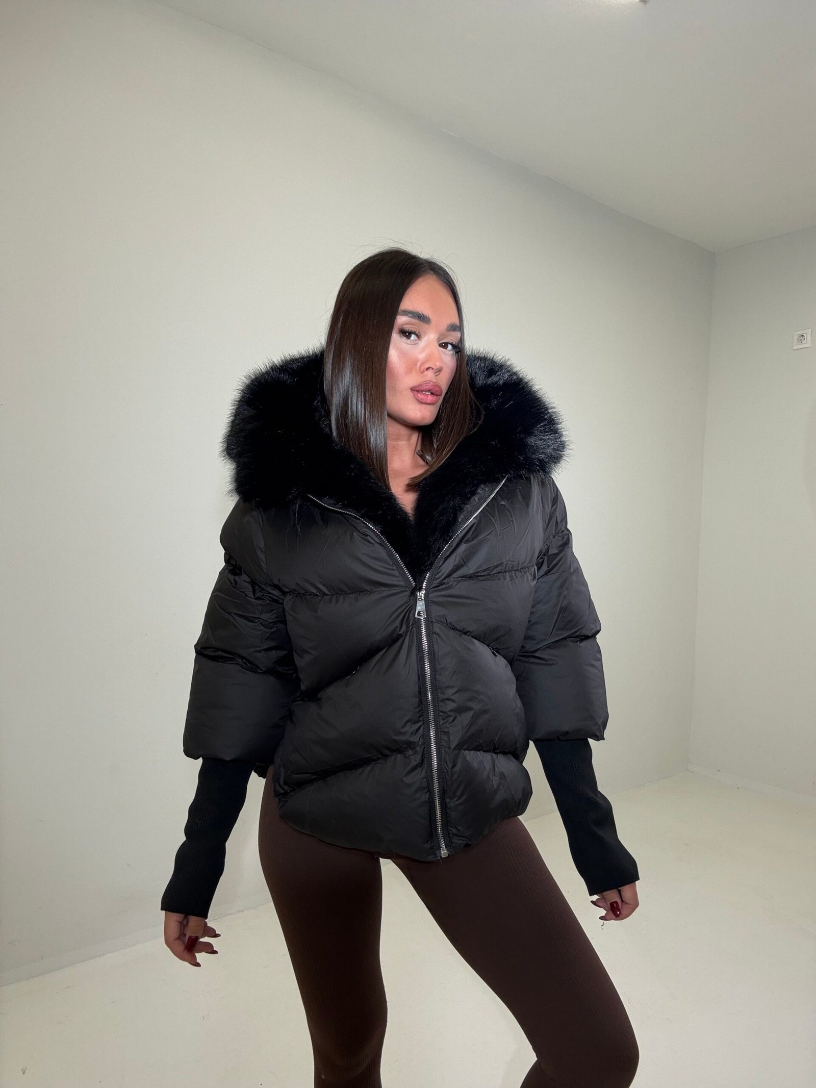 XHUP I SHKURTER PUFFER ME PELLUSH