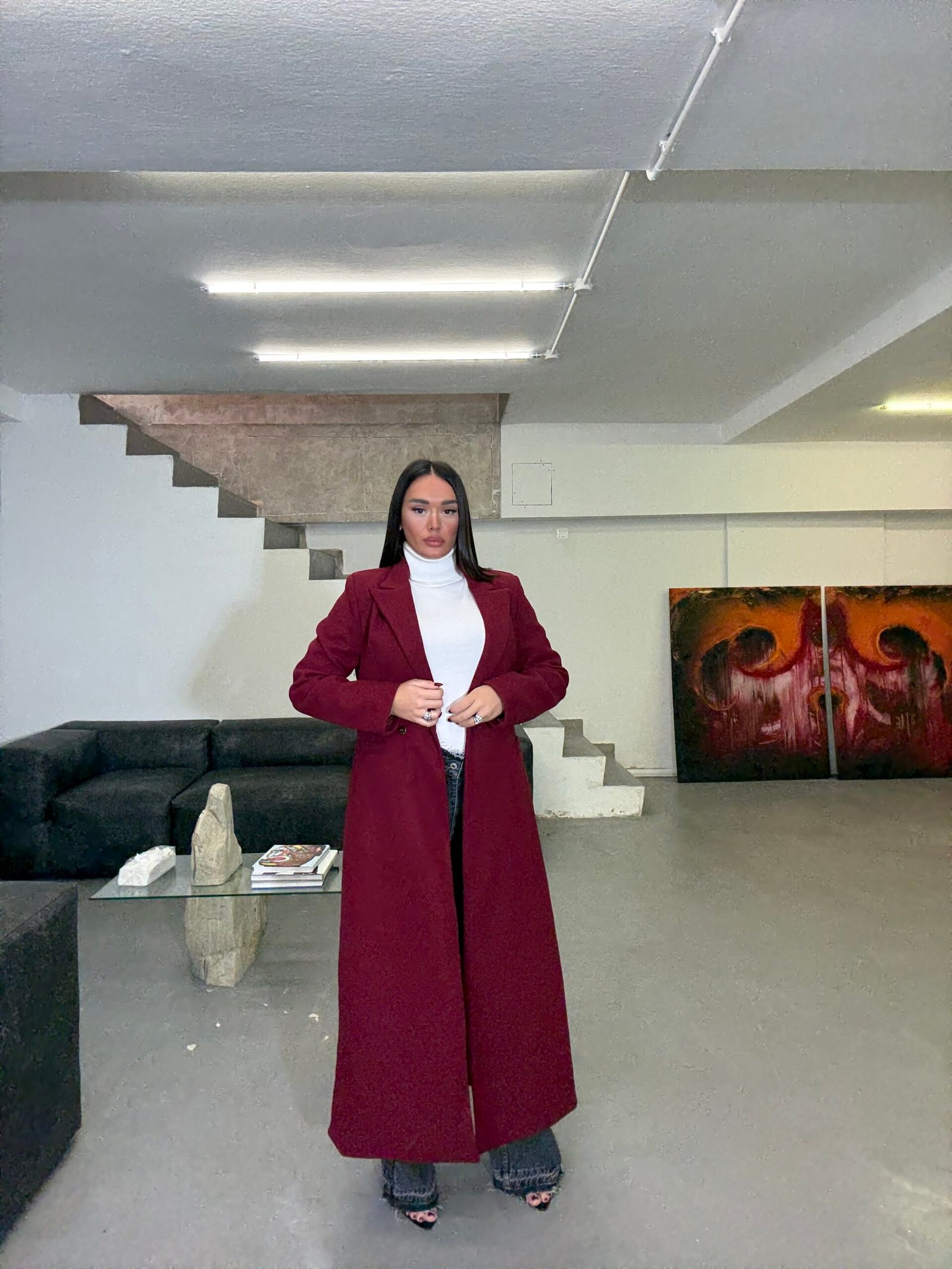 PALLTO MAXI ME PRERJE KLASIKE