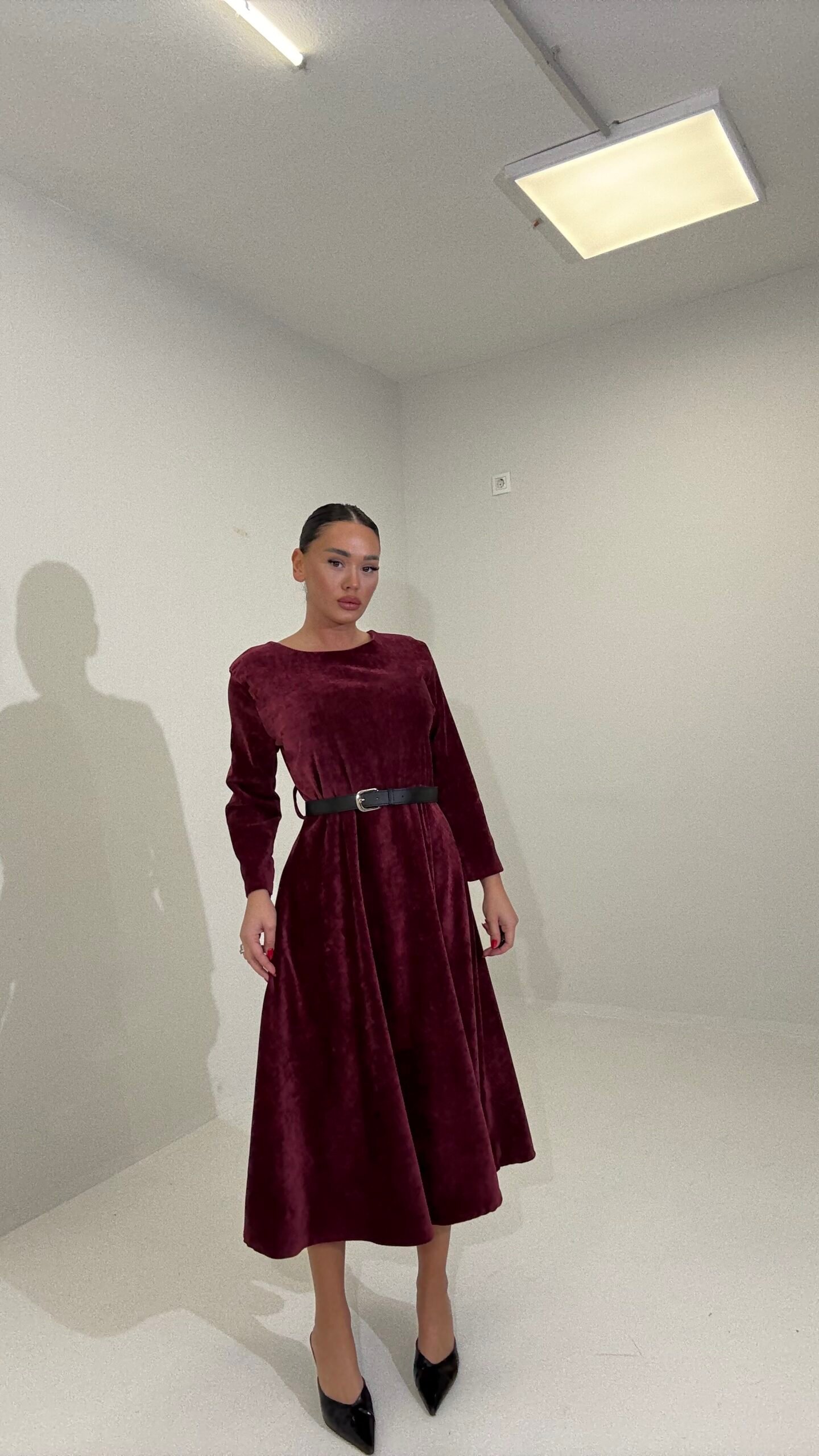 FUSTAN VELVET MIDI ME RRIP