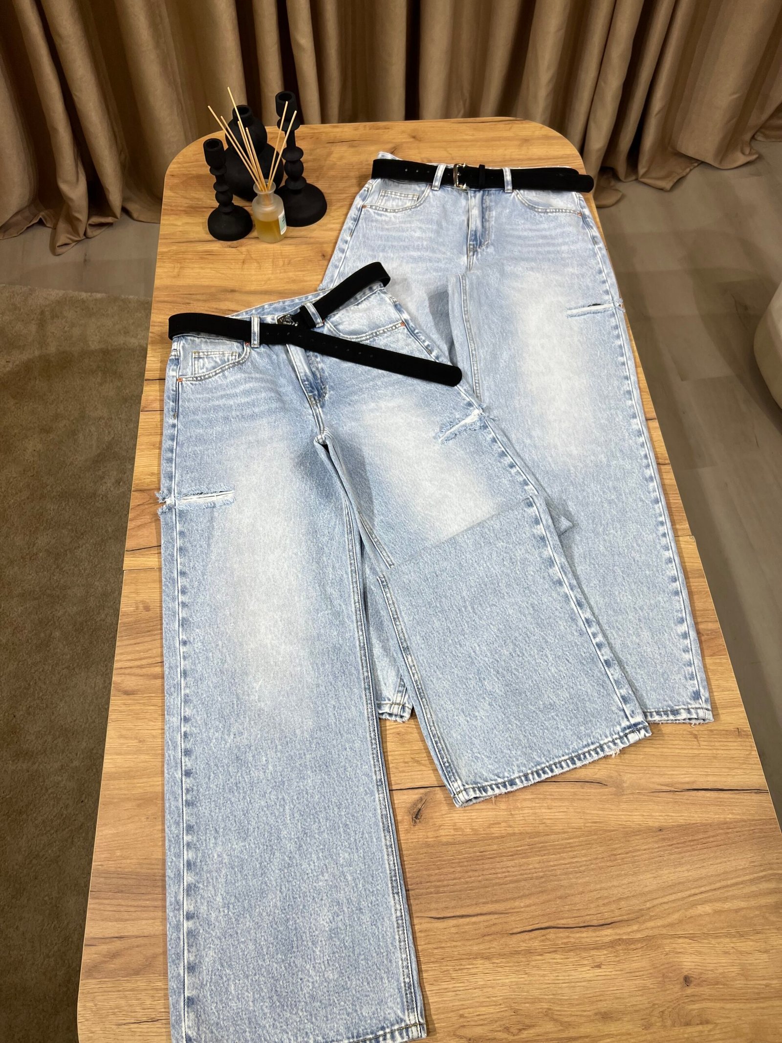 XHINSE LIGHT BLUE STRIGHT ME RRIP SUEDE