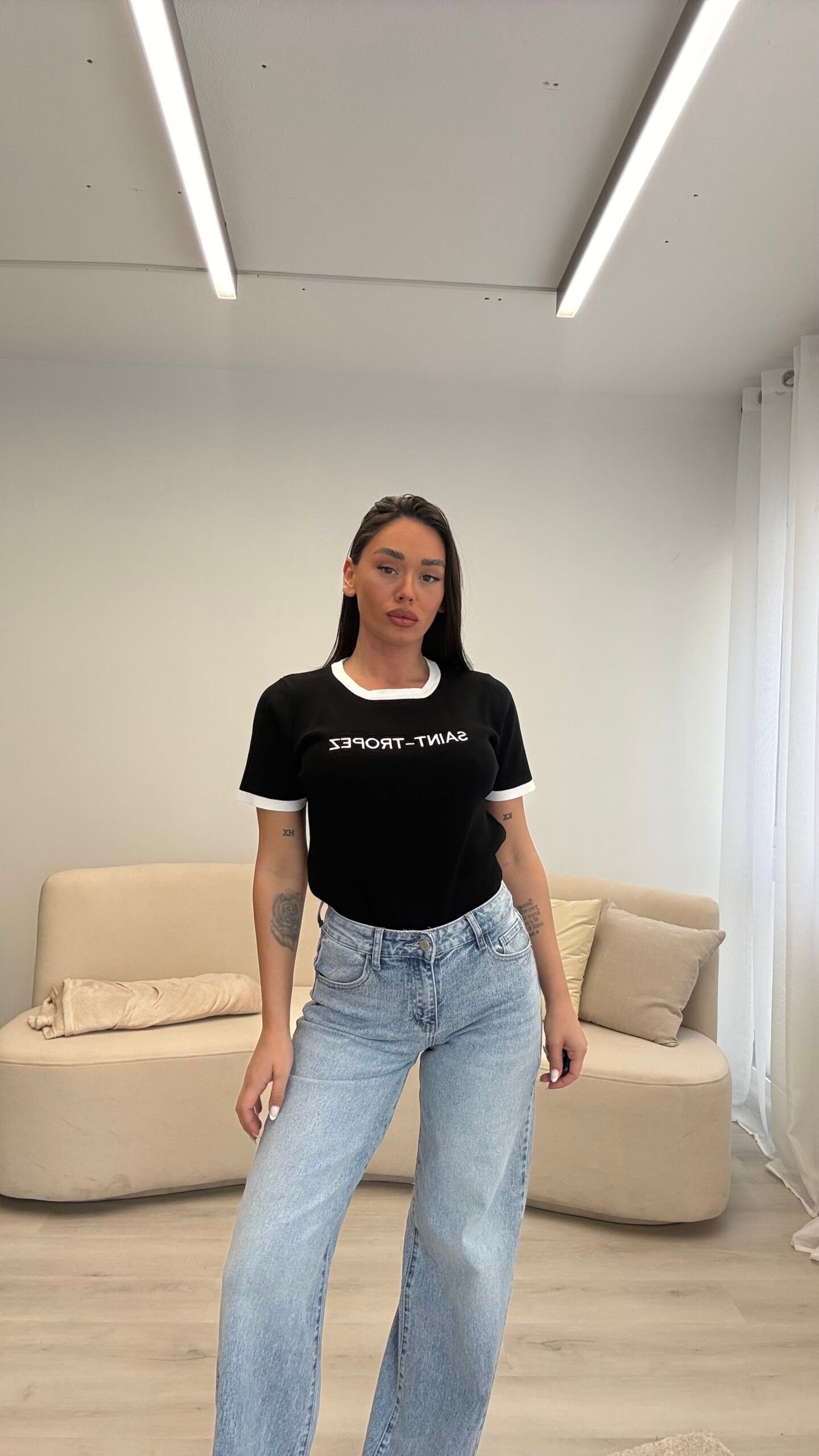 BLUZË FINE ME LOGO ST.TROPEZ