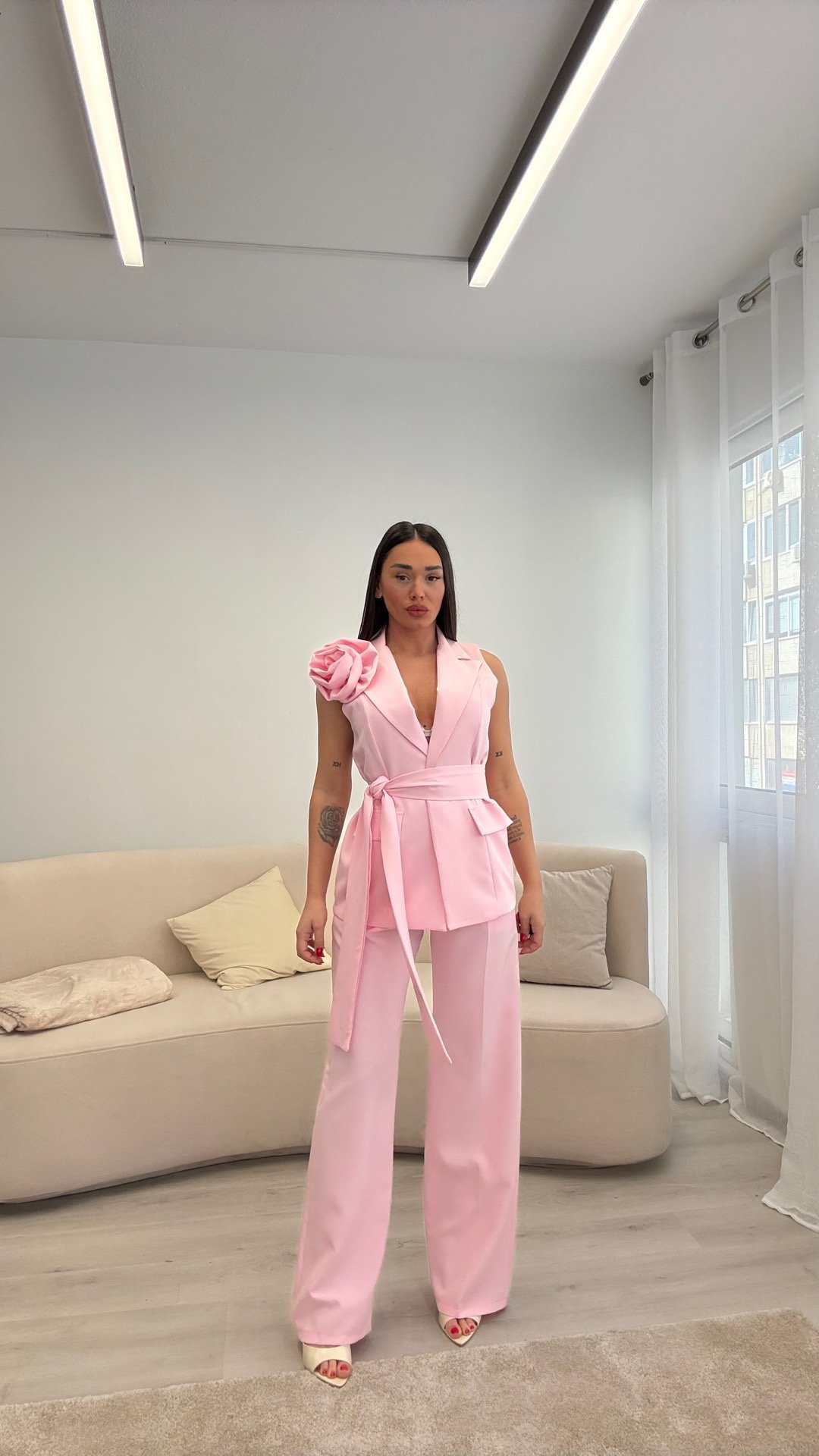 SET ELEGANT 2-PJESËSH ME JELEK DHE PANTALLONA