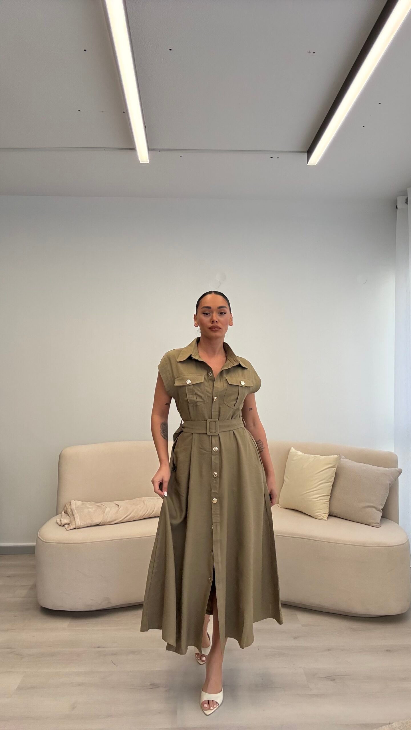 FUSTAN MIDI LINEN STYLE ME RRIP