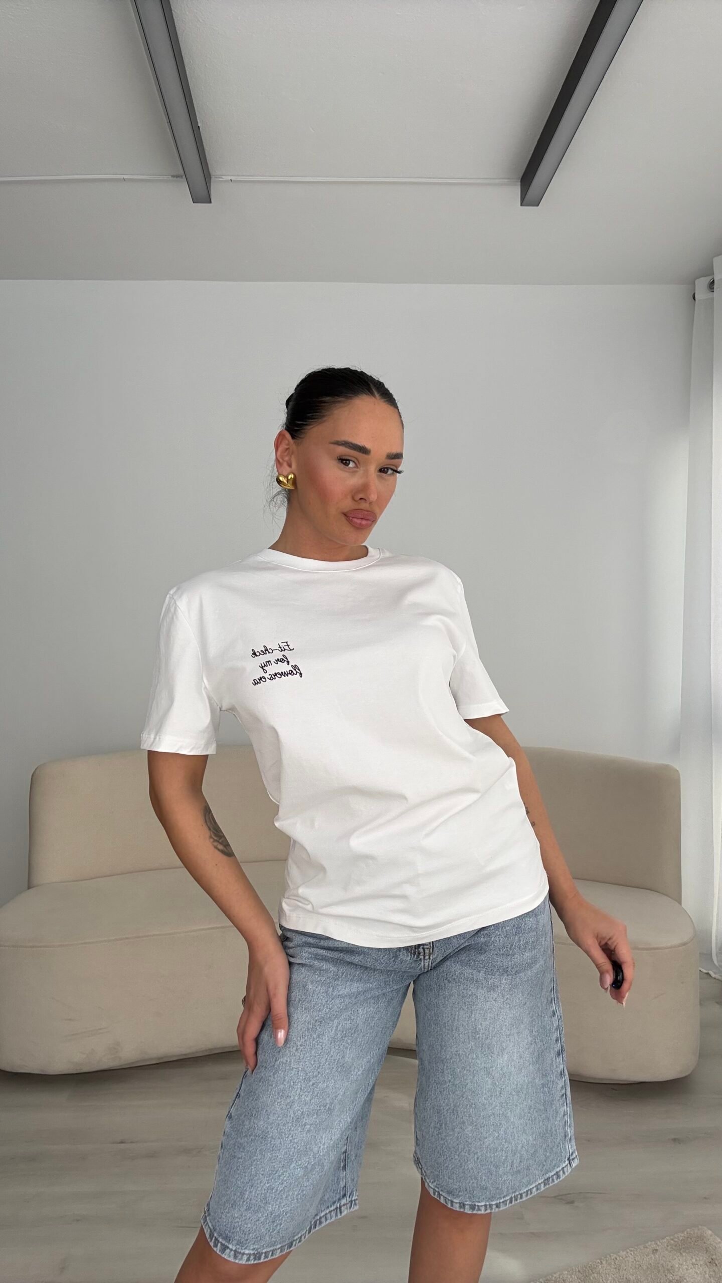 T-SHIRT PAMBUKU ME PRINT FLORAL