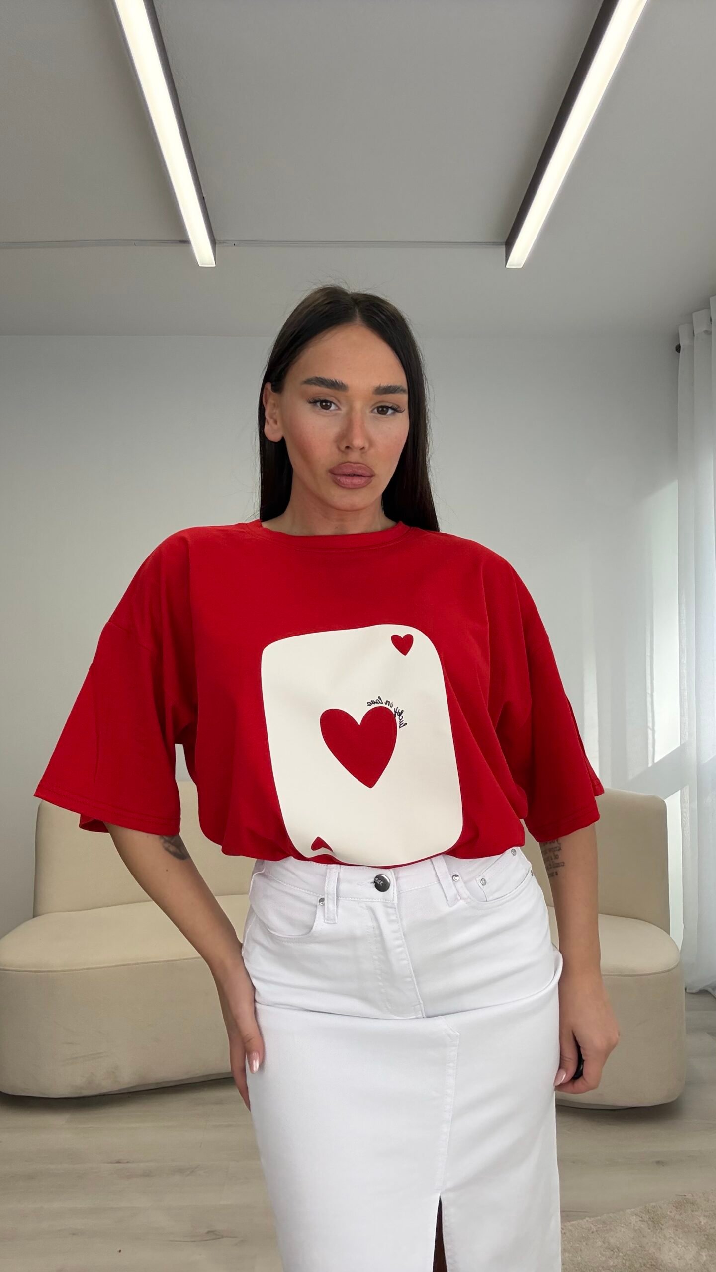 TSHIRT OVERSIZED LUCKY IN LOVE