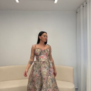 FUSTAN MAXI FLORAL – CORSET BACK EDITION
