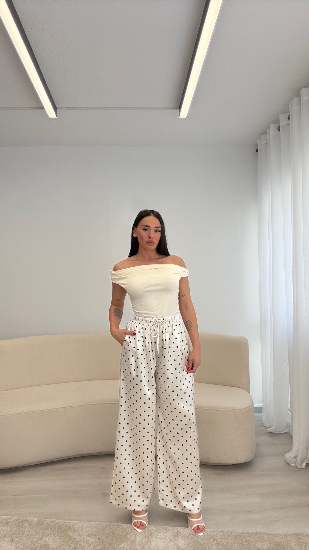 PANTALLONA SATEN POLKA