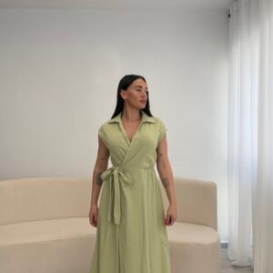 FUSTAN I GJATË ELEGANT ME LIDHJE NË BEL