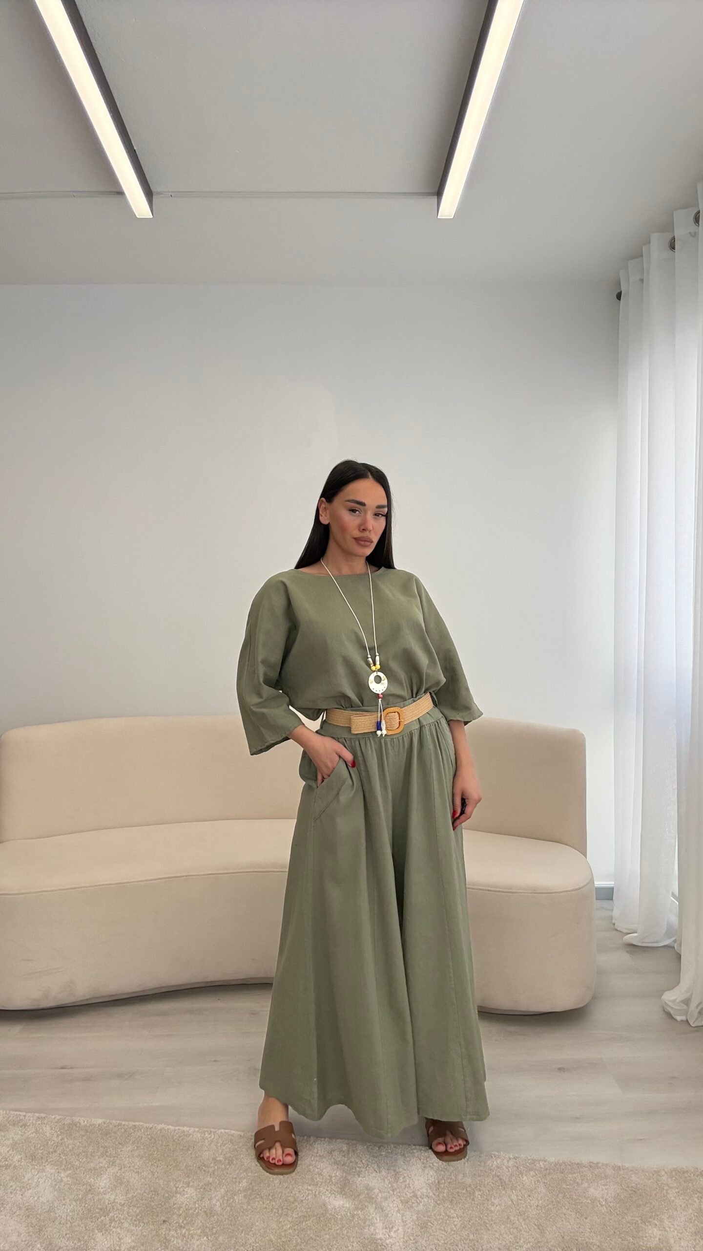 SET LINO OVERSIZE ME PANTALLONA TË GJERA