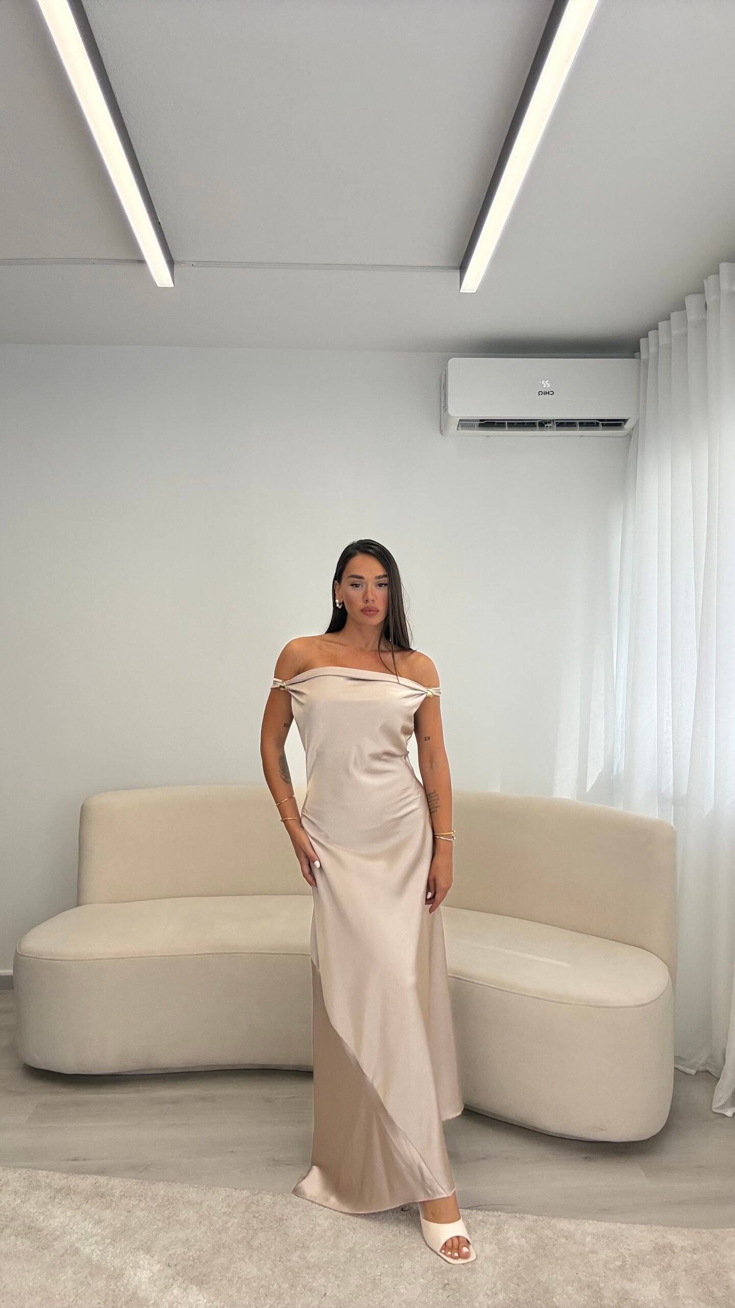 FUSTAN SATEN MAXI